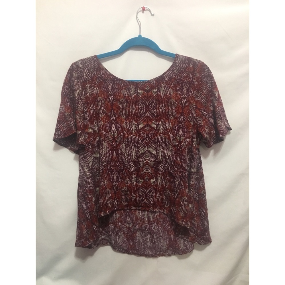 High low flowy blouse